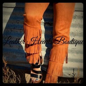Crazy Train Rust Fringed Pants